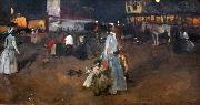 George Hendrik Breitner An Evening on the Dam in Amsterdam Germany oil painting artist